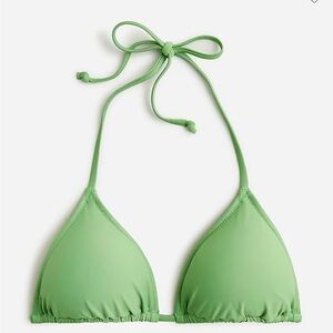 NWT J.Crew Heritage Triangle Bikini Top In Radiant Rustic Willow Size: M
